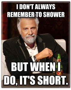 remember to shower